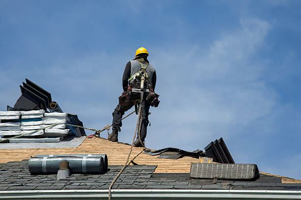 Professional Roof Installation technician working in Truxton, NY